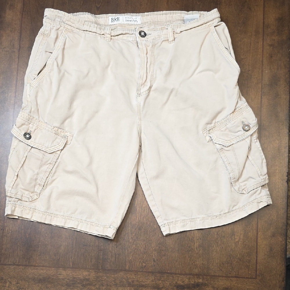 BKE Men's Light Tan Cargo Shorts